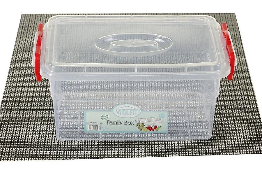 Dekonaz Aufbewahrungsbox Kunststoff-Aufbewahrungsbox 2,7 Liter (1 günstig online kaufen