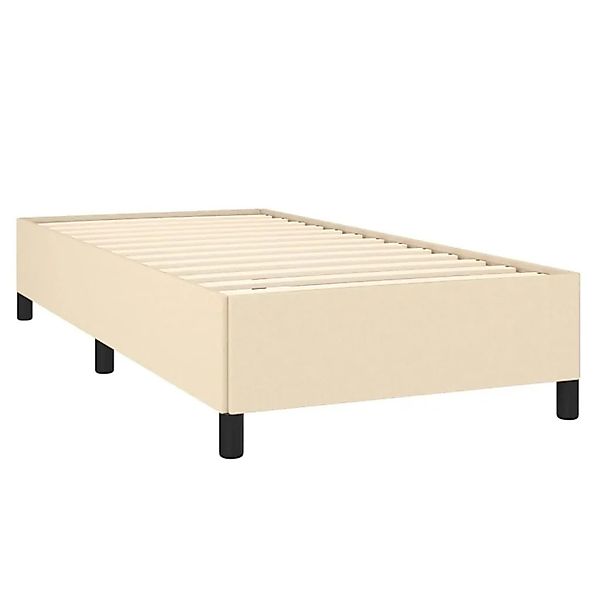 vidaXL Bettgestell ohne Matratze Creme 90x200 cm Stoff 347039 günstig online kaufen