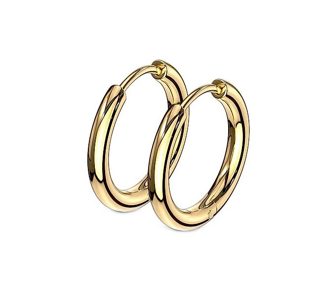 viva-adorno Paar Creolen Damen Klappcreolen Hoop Ohrringe Edelstahl verschi günstig online kaufen