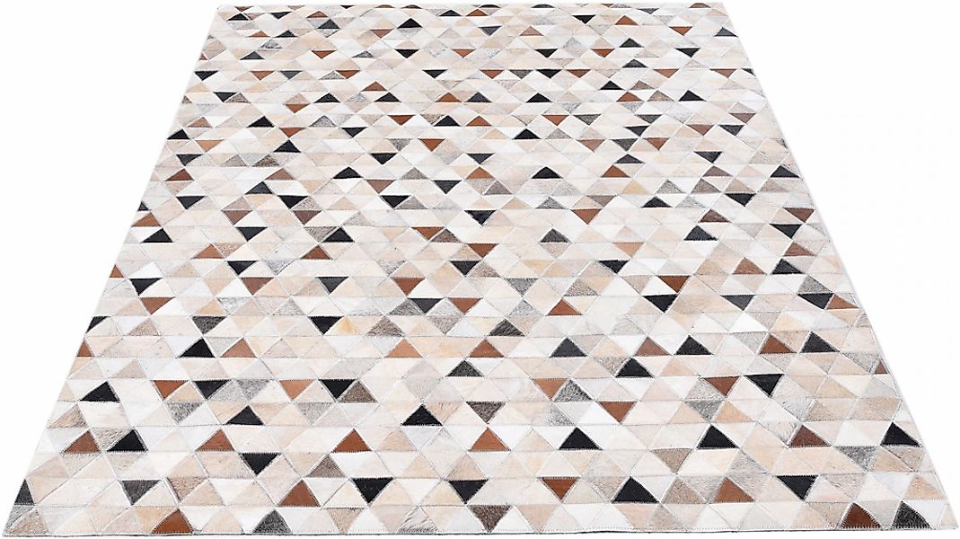 THEKO Fellteppich "Kobe" rechteckig 3 mm Höhe Patchwork, handgenäht, echtes günstig online kaufen