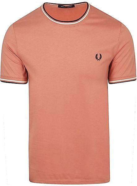 Fred Perry M1588 Twin Tipped T Shirt Rosa - Größe S günstig online kaufen