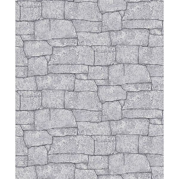 Erismann Vliestapete Quarry 10,05 m x 0,53 m Hellgrau günstig online kaufen