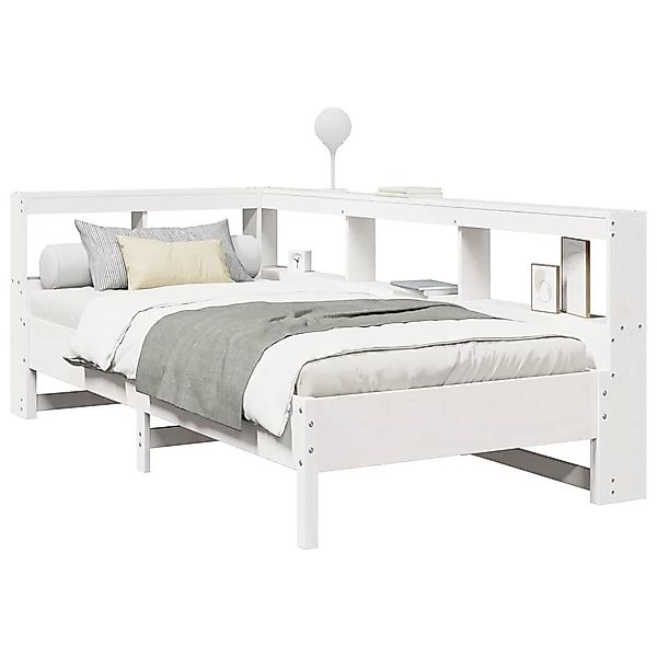 vidaXL Bett Massivholzbett mit Regal ohne günstig online kaufen