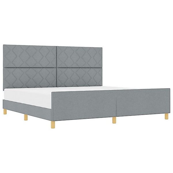 vidaXL Bett Hellgrauer Stoffbettrahmen 200x200 cm (1-tlg) günstig online kaufen