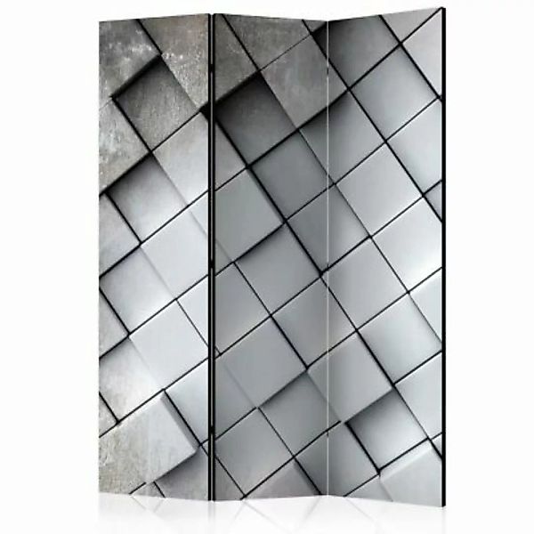 artgeist Paravent Gray background 3D [Room Dividers] grau Gr. 135 x 172 günstig online kaufen