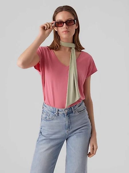 Vero Moda V-Shirt "VMFILLI SS V-NECK TEE GA NOOS" günstig online kaufen