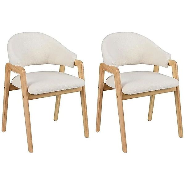Costway 2er Set Esszimmerstühle mit Gepolstertem Sitz Holz günstig online kaufen