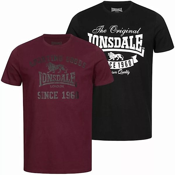 Lonsdale T-Shirt Lonsdale Herren T-Shirt Doppelpack Torbay günstig online kaufen