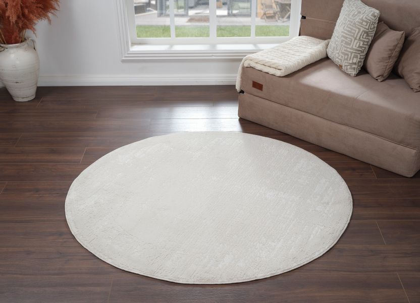 my home Teppich "Hamsa" rund 9 mm Höhe dezenter Glanz, Schrumpf-Garn-Effekt günstig online kaufen