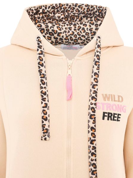 Zwillingsherz Jerseymantel ""Wild and Free"" mit auffäligem Front und Back günstig online kaufen