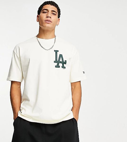 New Era – Heritage LA Dodgers – Oversize-T-Shirt in gebrochenem Weiß, exklu günstig online kaufen