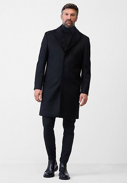 RICANO Wollmantel Raffaele Wollmantel mit Reverskragen aus Kunstfell günstig online kaufen