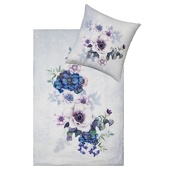 Estella Bettwäsche Snowflower 4446 101 Schnee günstig online kaufen