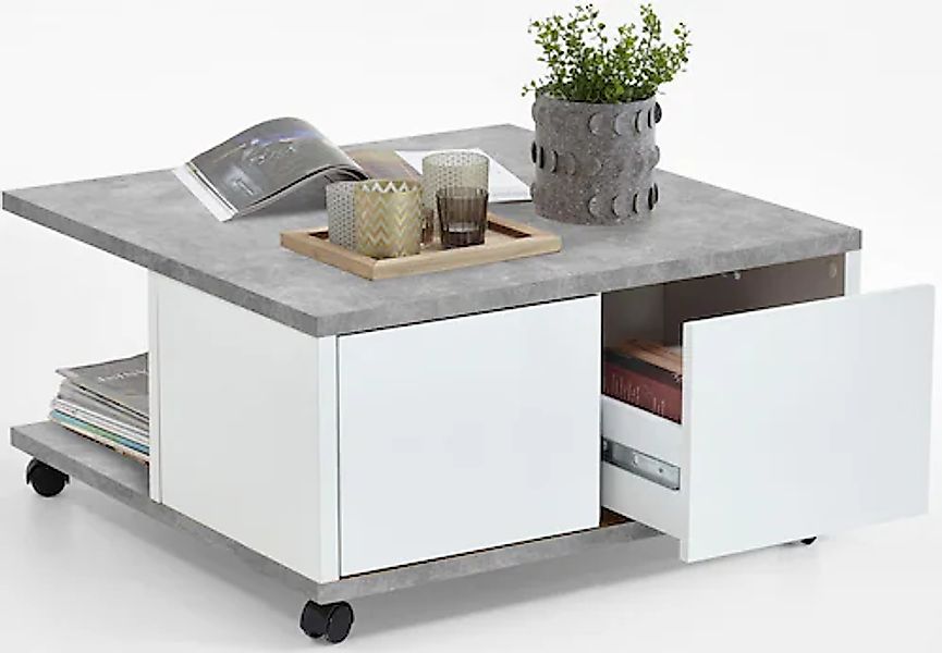 FMD Couchtisch »Twin«, Breite 70 cm, mit Stauraum günstig online kaufen