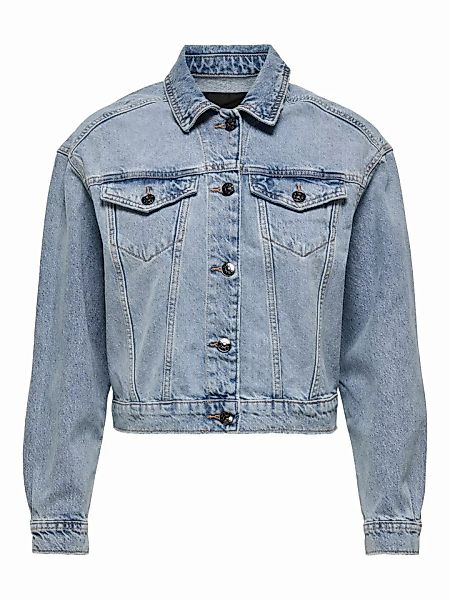 ONLY Kurz Jeansjacke Damen Blau günstig online kaufen