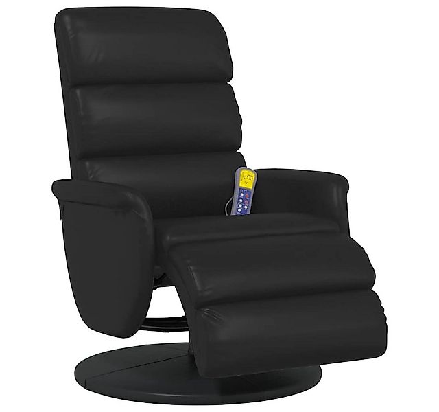 vidaXL Sessel Massagesessel mit Fußteil Schwarz Kunstleder (1-St) günstig online kaufen