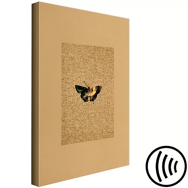 Wandbild Schmetterling aus dem Kollektionsbuch – ein schwarz-gelber Schmett günstig online kaufen