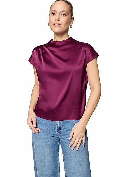 Zero Satinbluse "Damen mit Kragen" günstig online kaufen