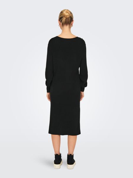 ONLY Shirtkleid Midi-Länge V-Ausschnitt Ballonärmel (lang) günstig online kaufen