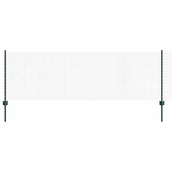 vidaXL Zaun mit Pfosten Grün 0,8 x 10 m Stahl und PVC 3336443 günstig online kaufen