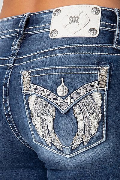 Miss Me Bootcut-Jeans D1065 Mid-Rise Bootcut Jeans Langes Bein günstig online kaufen