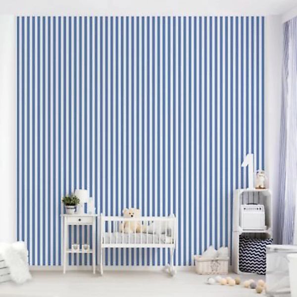 Bilderwelten Kindertapete No.YK44 Streifen Blau Weiß blau Gr. 480 x 320 günstig online kaufen