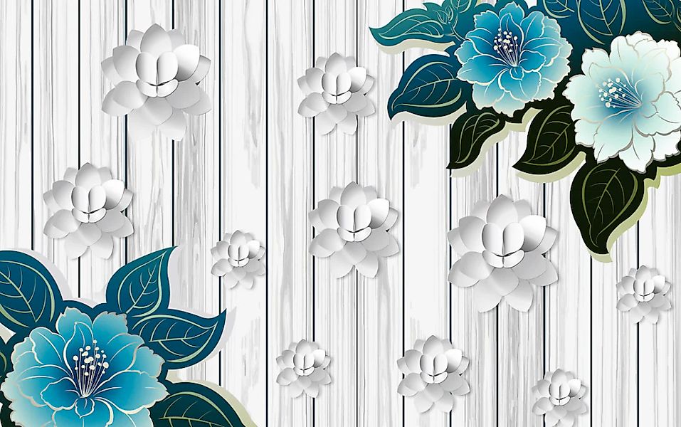 Papermoon Fototapete "Muster mit Blumen" günstig online kaufen