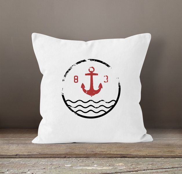 Autiga Dekokissen Kissenbezug Anker Vintage Kissenhülle günstig online kaufen