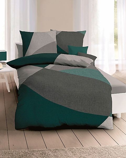 Kaeppel Bettwäsche "Vista" Biber kuschelig warm im Winter, grafische Bettwä günstig online kaufen