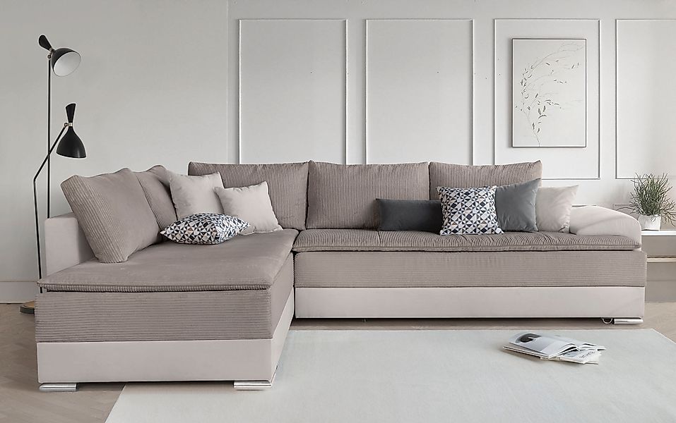 INOSIGN Ecksofa »Night & Day L-Form, B: 324 cm« mit Bettfunktion, Bettkaste günstig online kaufen