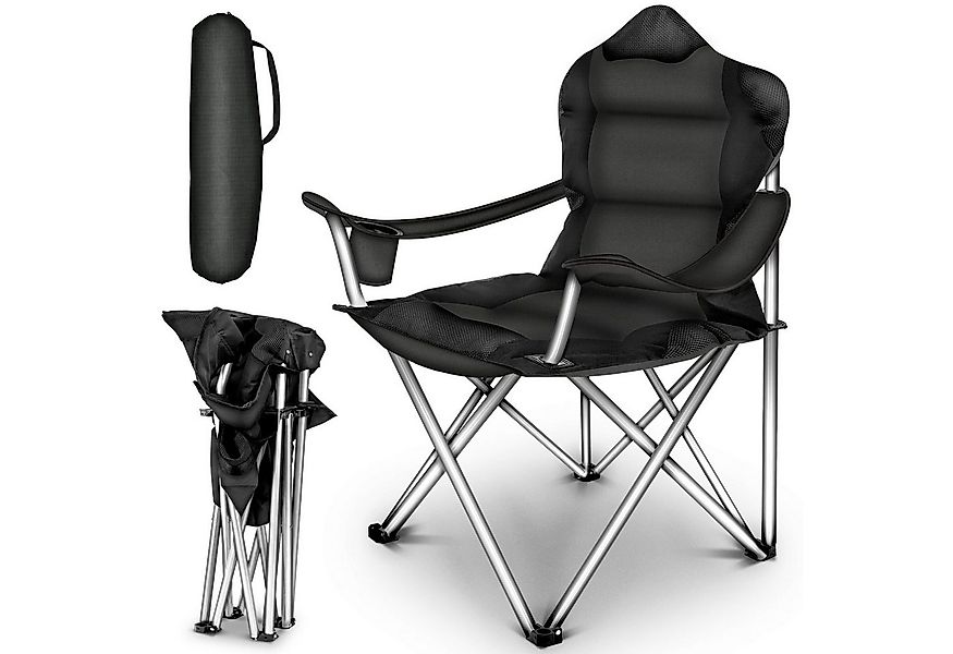 TRESKO Campingstuhl faltbar bis 150 kg Angelstuhl Faltstuhl, Klappstuhl mit günstig online kaufen