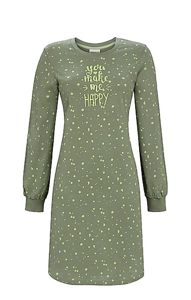 Ringella Nachthemd Sleepshirt mit Punktedessin und Strickbündchen Reine Bau günstig online kaufen