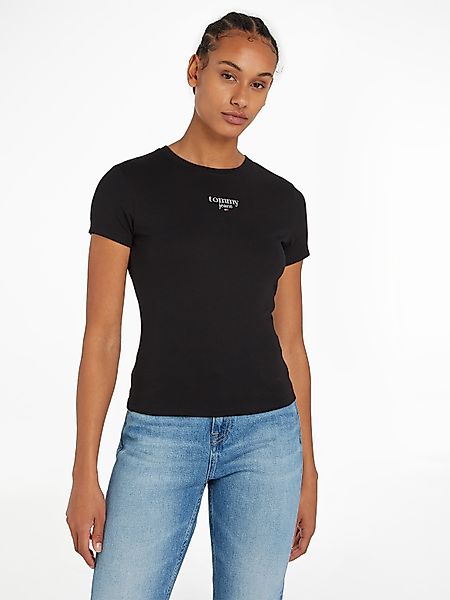 Tommy Jeans Rundhalsshirt "TJW SLIM ESSENTIAL LOGO 1 SS EXT" mit Tommy Jean günstig online kaufen