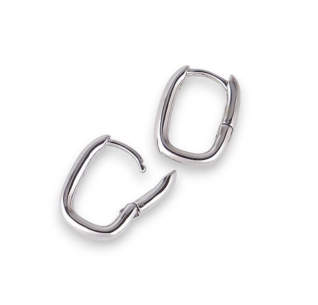 SHELAGO Klappcreolen Paar - kleine ovale Creolen - Feine Damen Ohrringe - S günstig online kaufen