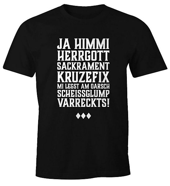 MoonWorks Print-Shirt Herren T-Shirt Himmi Herrgott Sakrament Fun-Shirt Moo günstig online kaufen