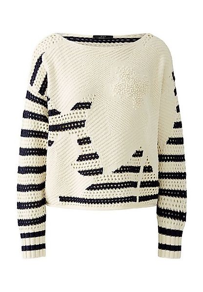 Oui Rundhalspullover Pullover reine Baumwolle günstig online kaufen