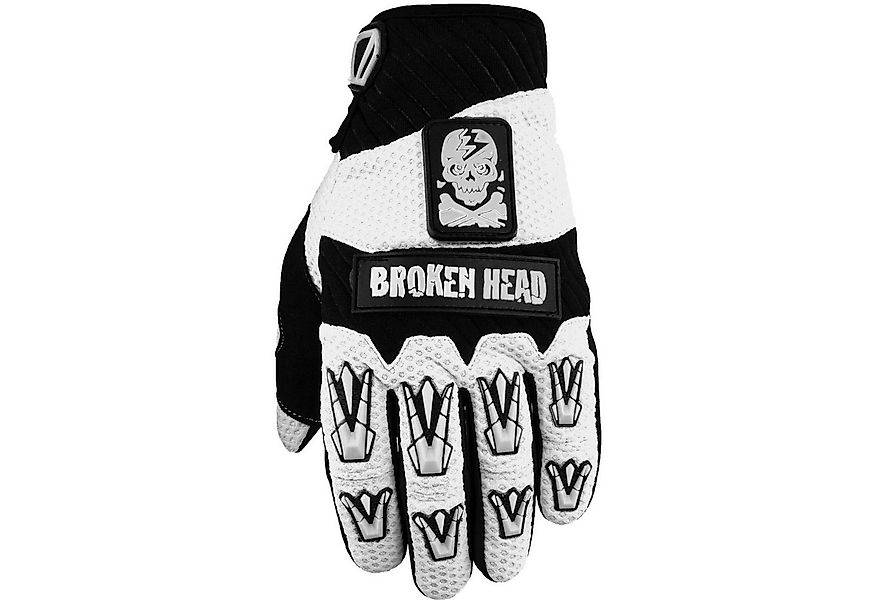 Motorradhandschuhe Faustschlag weiß Weiteneinstellung günstig online kaufen
