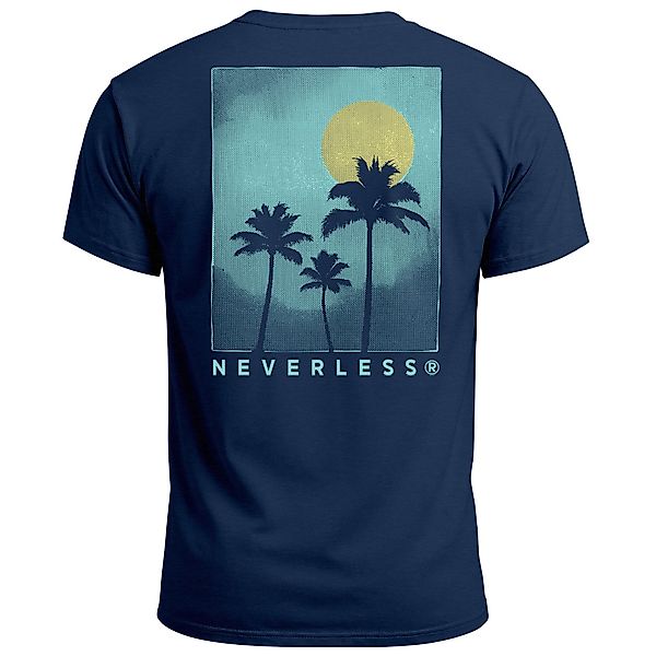 Neverless Print-Shirt Herren T-Shirt Backprint Palmen günstig online kaufen