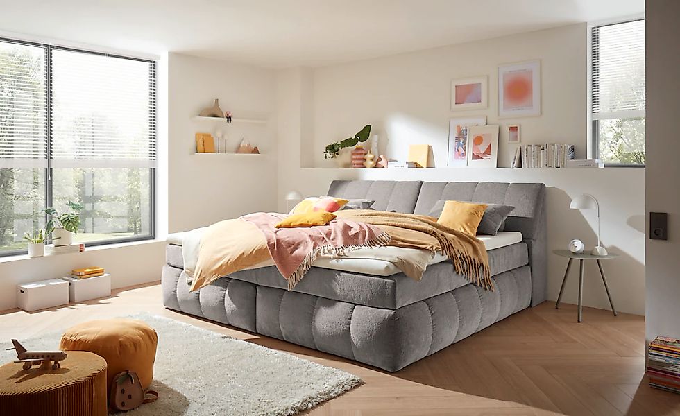 ED EXCITING DESIGN Boxspringbett "Elkford, Familienbett in der Größe 240x20 günstig online kaufen