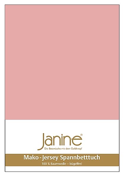 Janine Spannbettlaken Janine Mako Jersey Spannbetttuch günstig online kaufen