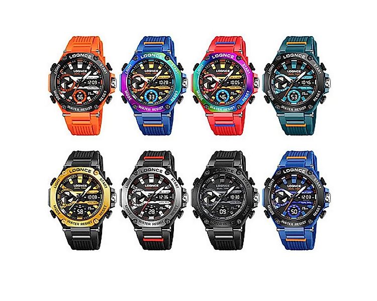 Taffstyle Sportuhr Herren Armbanduhr Digital Sportuhr Stopp Alarm Licht Chr günstig online kaufen