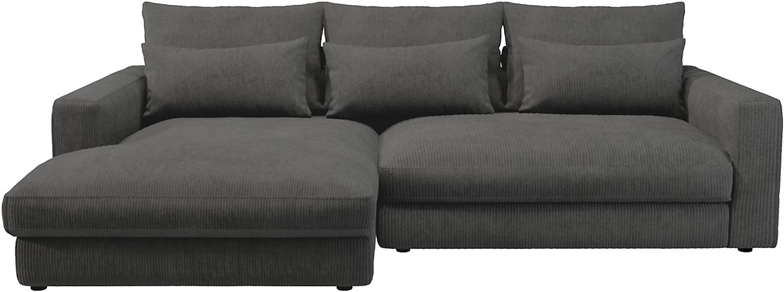 Home affaire Ecksofa "Darwin, viele Kissen, extra tiefe Sitzfläche, 271/89/ günstig online kaufen