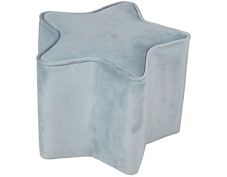 roba® Kinderhocker in Sternform mit Samtstoff türkis günstig online kaufen