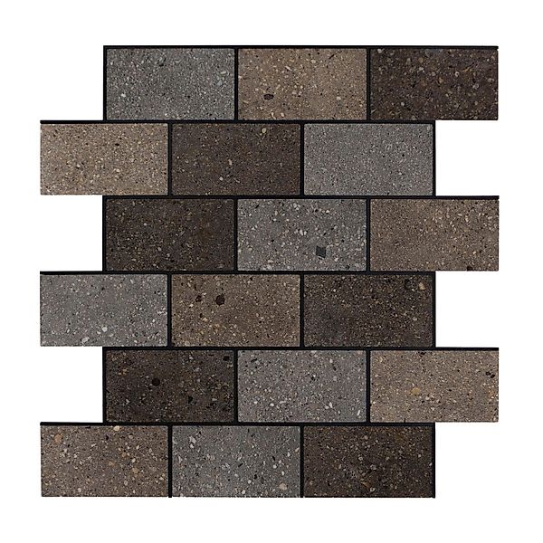 Dalsys Selbstklebende Fliesen 0,87m² 11 Stück Steinoptik Natur Dunkelbraun günstig online kaufen