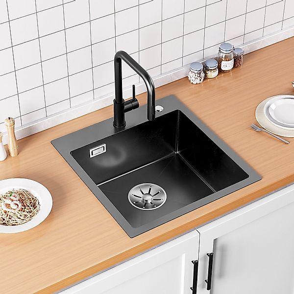 Sofetiy max Edelstahlspüle Küchenspüle Einbauspüle 45/48 günstig online kaufen