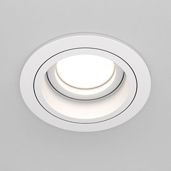 Deckeneinbauleuchte Atom in Weiß GU10 rund 92mm günstig online kaufen