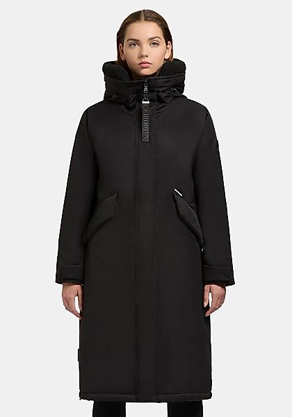 khujo Wintermantel "Agneta-YM" Langer Damen Mantel mit weichem Teddyfleece günstig online kaufen