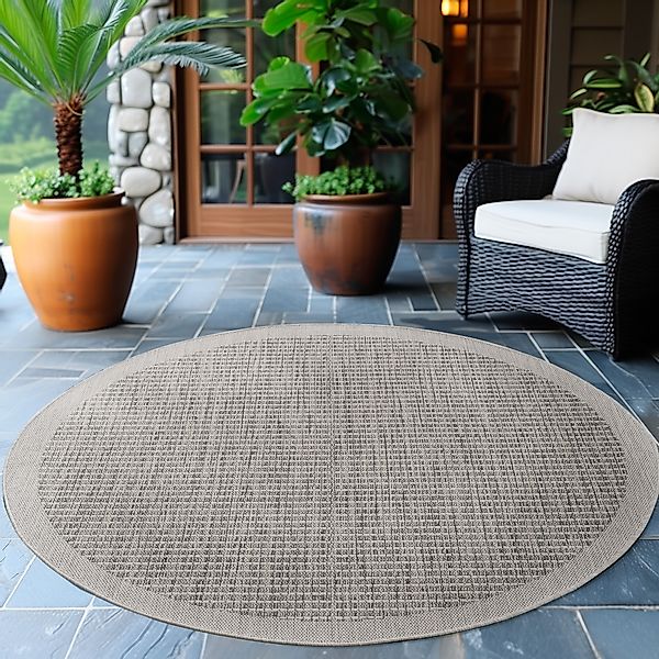 Ayyildiz Teppiche Outdoorteppich »GIZA 1410«, rund, 3 mm Höhe, In- und Outd günstig online kaufen