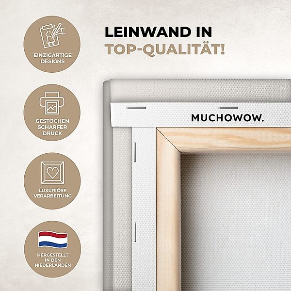 OneMillionCanvasses® Leinwandbild Rhinozeros - Wilde Tiere günstig online kaufen