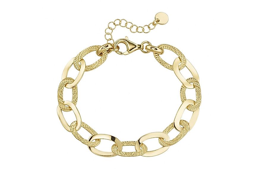 Smart Jewel Armband ovale Glieder hochglänzend und strukturiert, Silber 925 günstig online kaufen